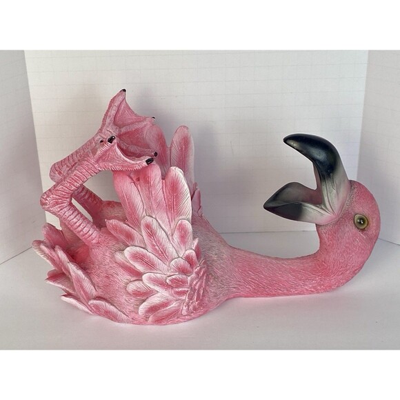 Flirty Flamingo Wine Bottle Holder Bar Table Shelf Decoration Beachy - Picture 3 of 12